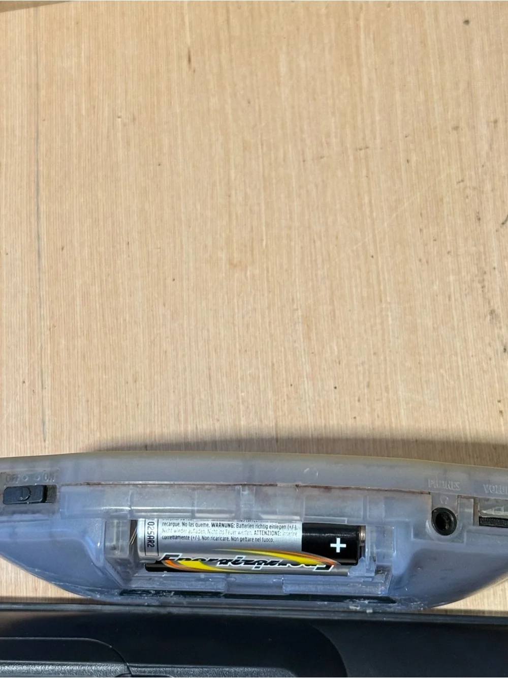 Nintendo Game Boy Advance Console-Clear Glacier Tested Good w/1-Game Read Info!